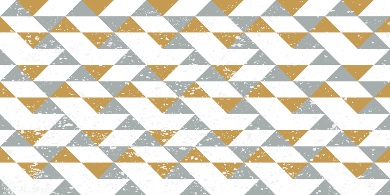 Kjøkken geometriske grunge kjøkkenfliser - Tenstickers