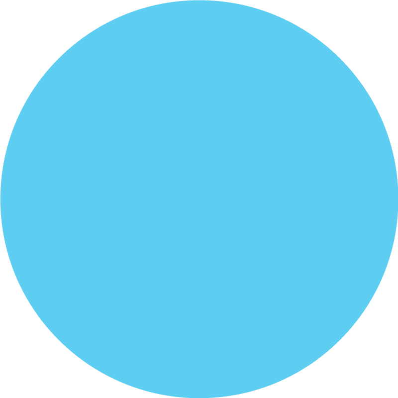 Sirkulær ensfarget design vinyl teppe blå - Tenstickers