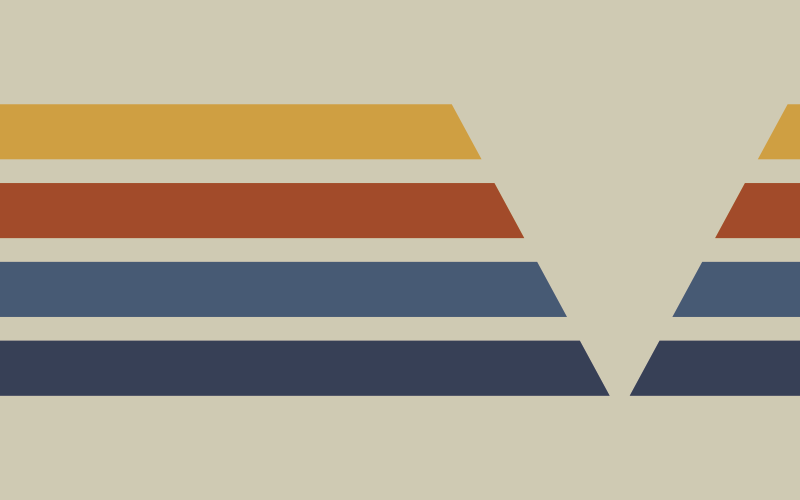 70-tallet pop regnbue tan striper vintage vinyl teppe - Tenstickers