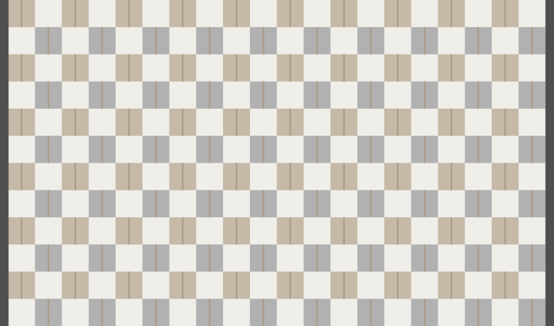 Sjakktrykk vinyl teppe geometrisk - Tenstickers