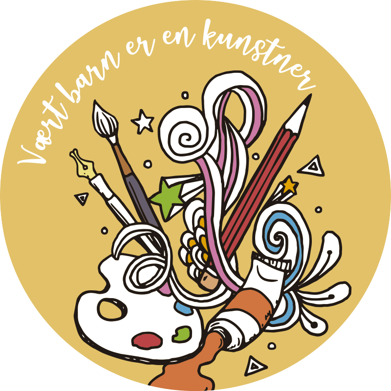 Hvert barn er et kunstnerisk vinyl teppe - Tenstickers