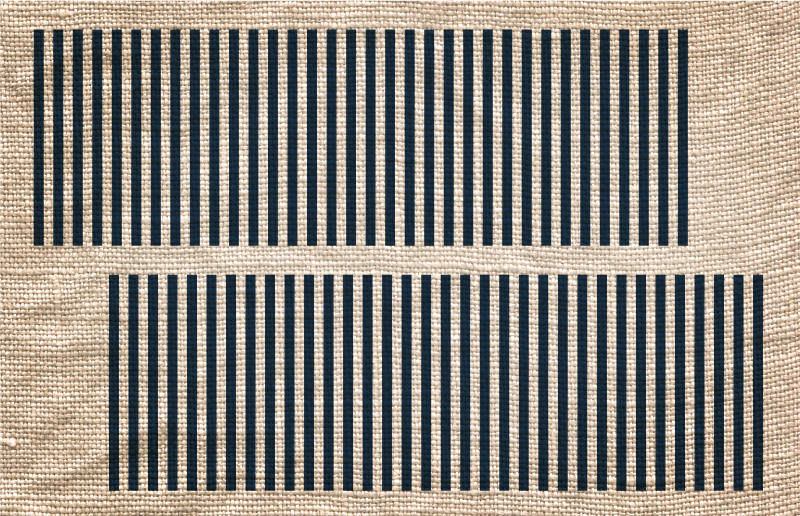 Beige stripete mønster vinyl teppe stue - Tenstickers