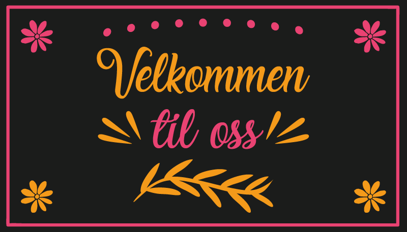 Velkommen til oss tilpasset vinyl teppe - Tenstickers