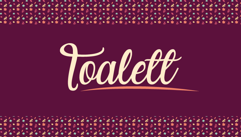 Toalett norsk tekst tilpasset vinyl teppe - Tenstickers