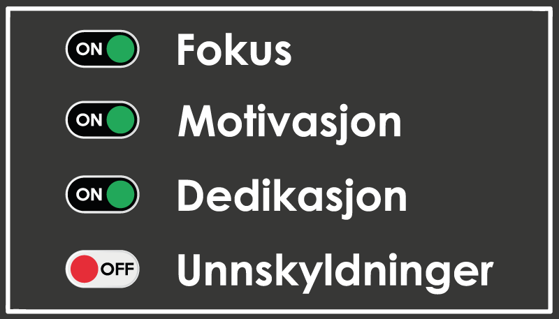 Fokus, ingen unnskyldning tekst vinylteppe - Tenstickers