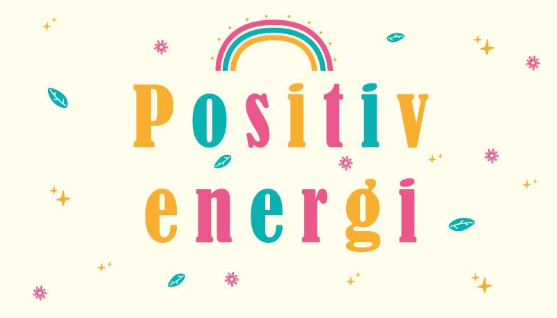 Positivt energi soverom vinyl teppe - Tenstickers