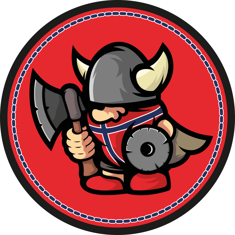 Norge flagg viking ball etnisk vinyl teppe - Tenstickers