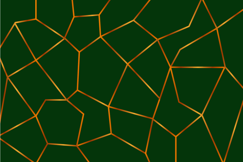 Nordisk grønne gule linjer nordisk vinyl teppe - Tenstickers