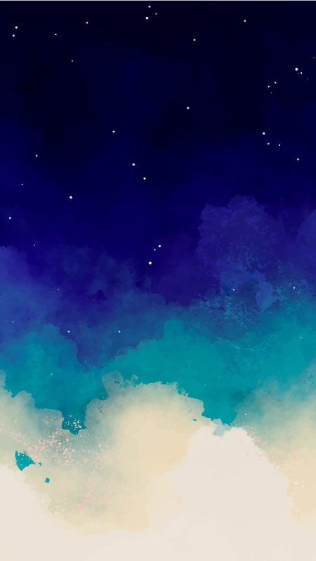 Nattehimmel nordisk vinyl teppe - Tenstickers