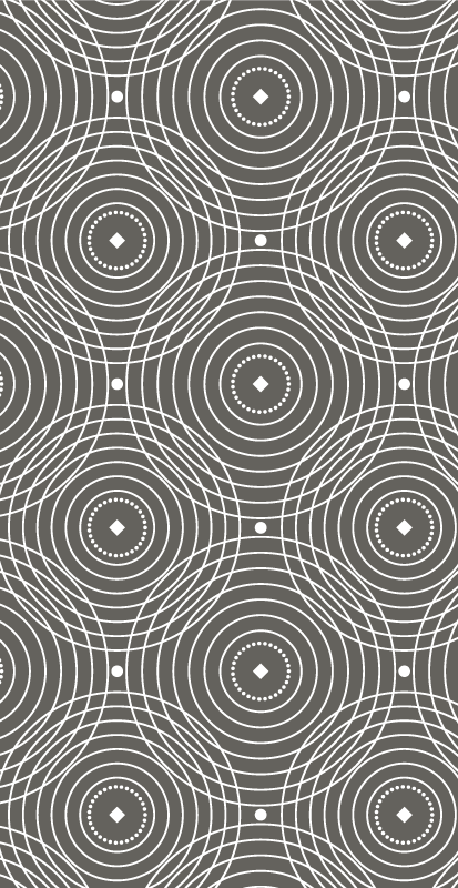 Kjøkken nordiske smeltede sirkler nordisk vinyl teppe - Tenstickers