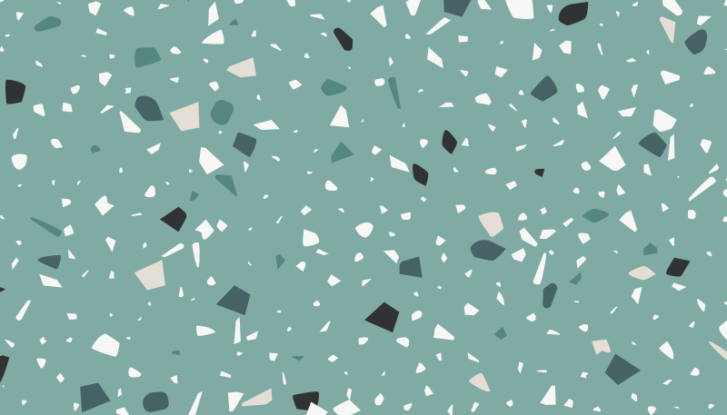 Akvamarin terrazzo vinyl teppe - Tenstickers