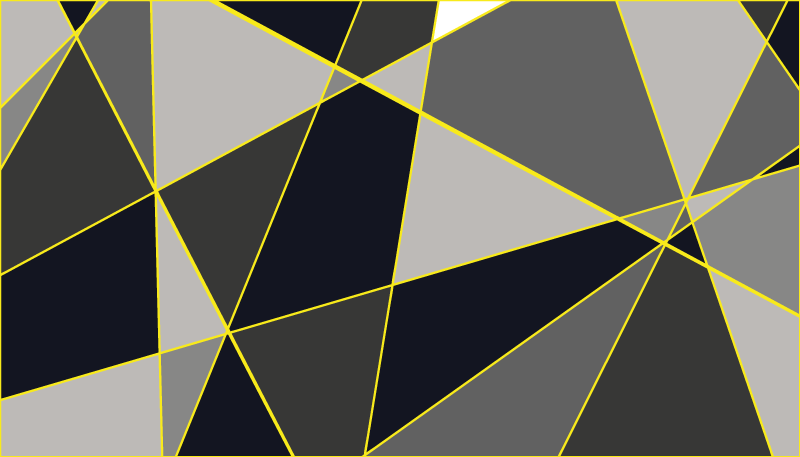 Grå trekantlinjer vinyl teppe geometrisk - Tenstickers