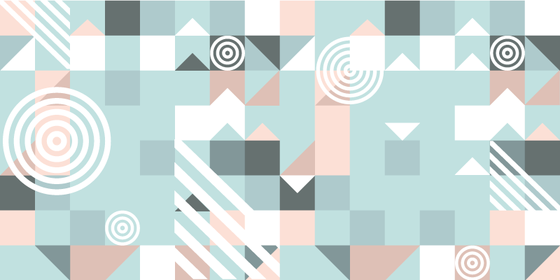 Abstrakt motiv vinyl teppe geometrisk - Tenstickers