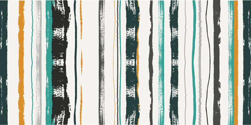 Slående lineært motiv Vinyl teppe striper - Tenstickers