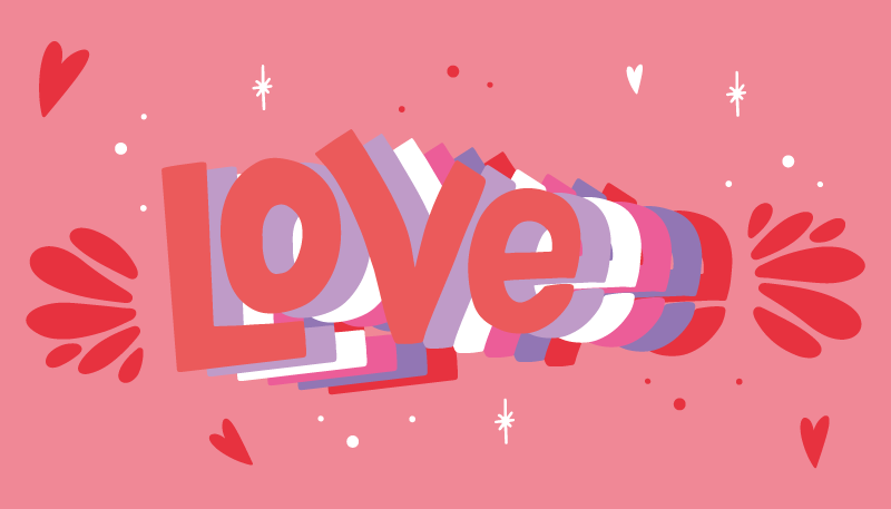 Groovy kjærlighetsbrev vinyl teppe sagn og tekster - Tenstickers