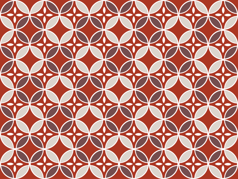 Kunstnerisk mønsterblanding vinyl teppe mosaikk - Tenstickers