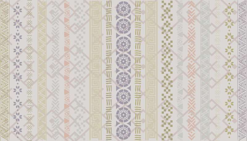 Puslespillstempeleffekt på beige mosaikkfliser - Tenstickers