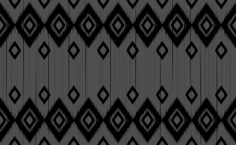 Rektangelteppe med grå og svart mosaikk - Tenstickers