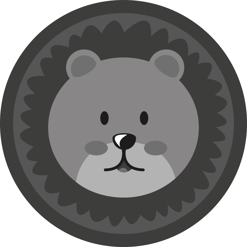 Nordic grey lyon baby lekematte - Tenstickers