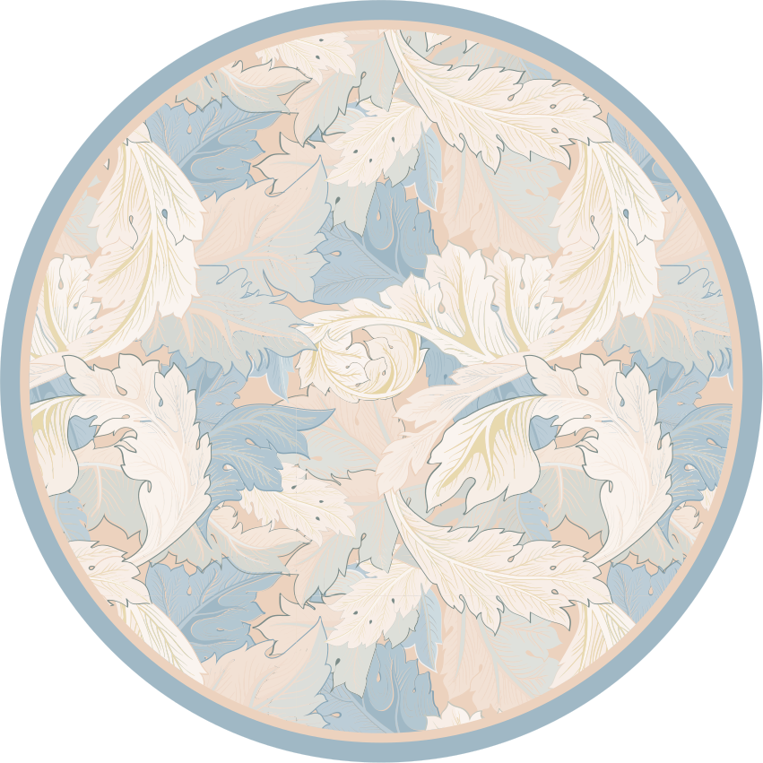 Fantastiske vintage blomster vintage vinyl teppe - Tenstickers