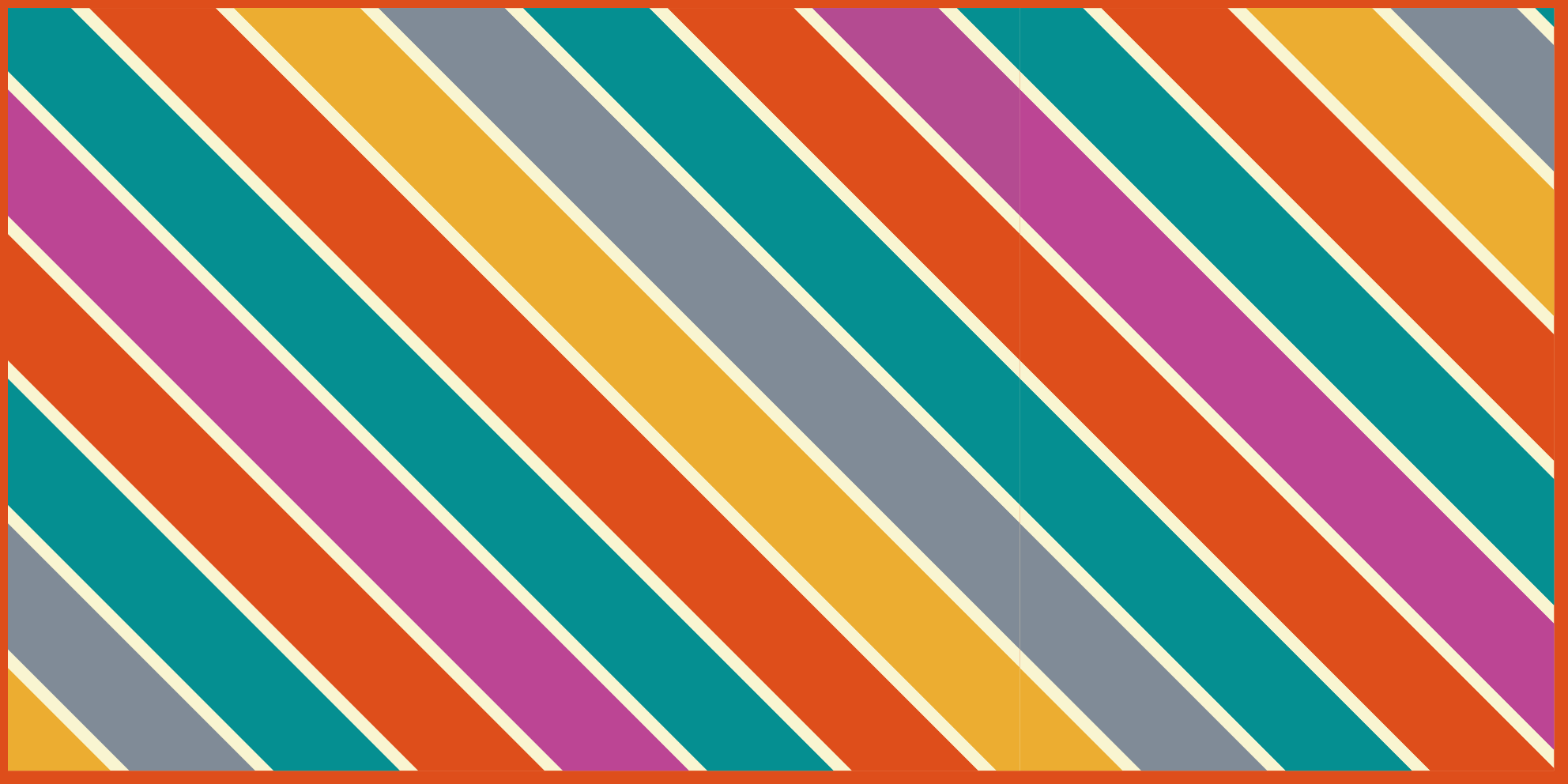 Fargerik stripete overflate vinyl teppe stue - Tenstickers