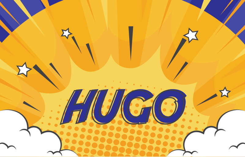 Tegneserie design med personlig navnematte - Tenstickers