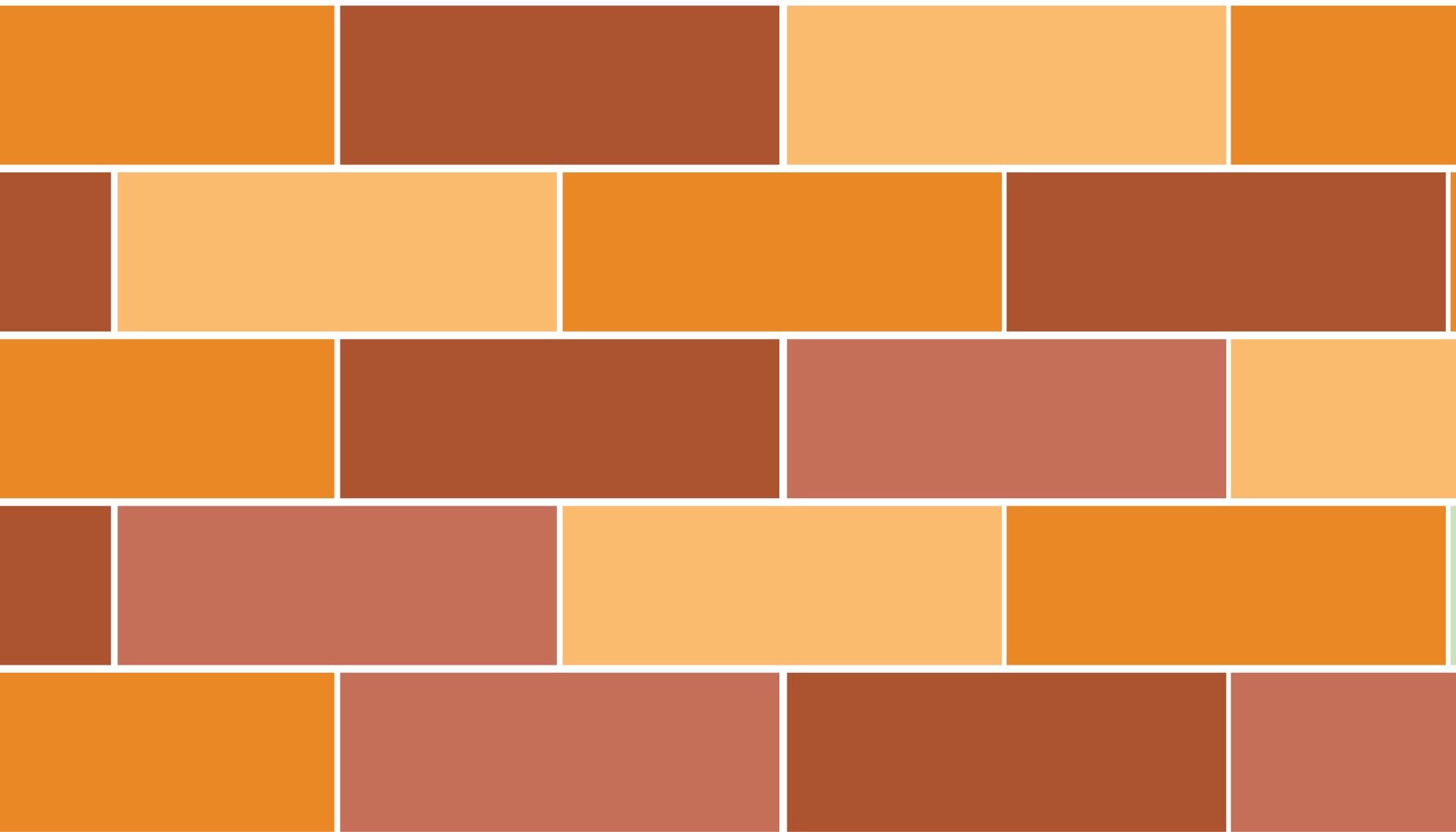 Oransje fliser gulvteppe - Tenstickers