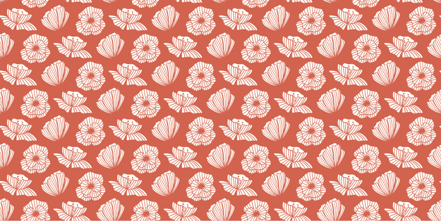 Collage av valmue blomster vinyl teppe - Tenstickers