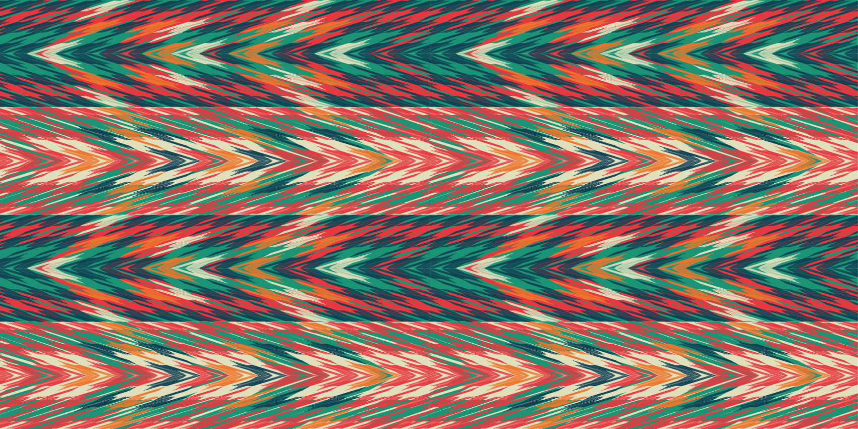 Dynamiske fargebølger Vinyl teppe striper - Tenstickers