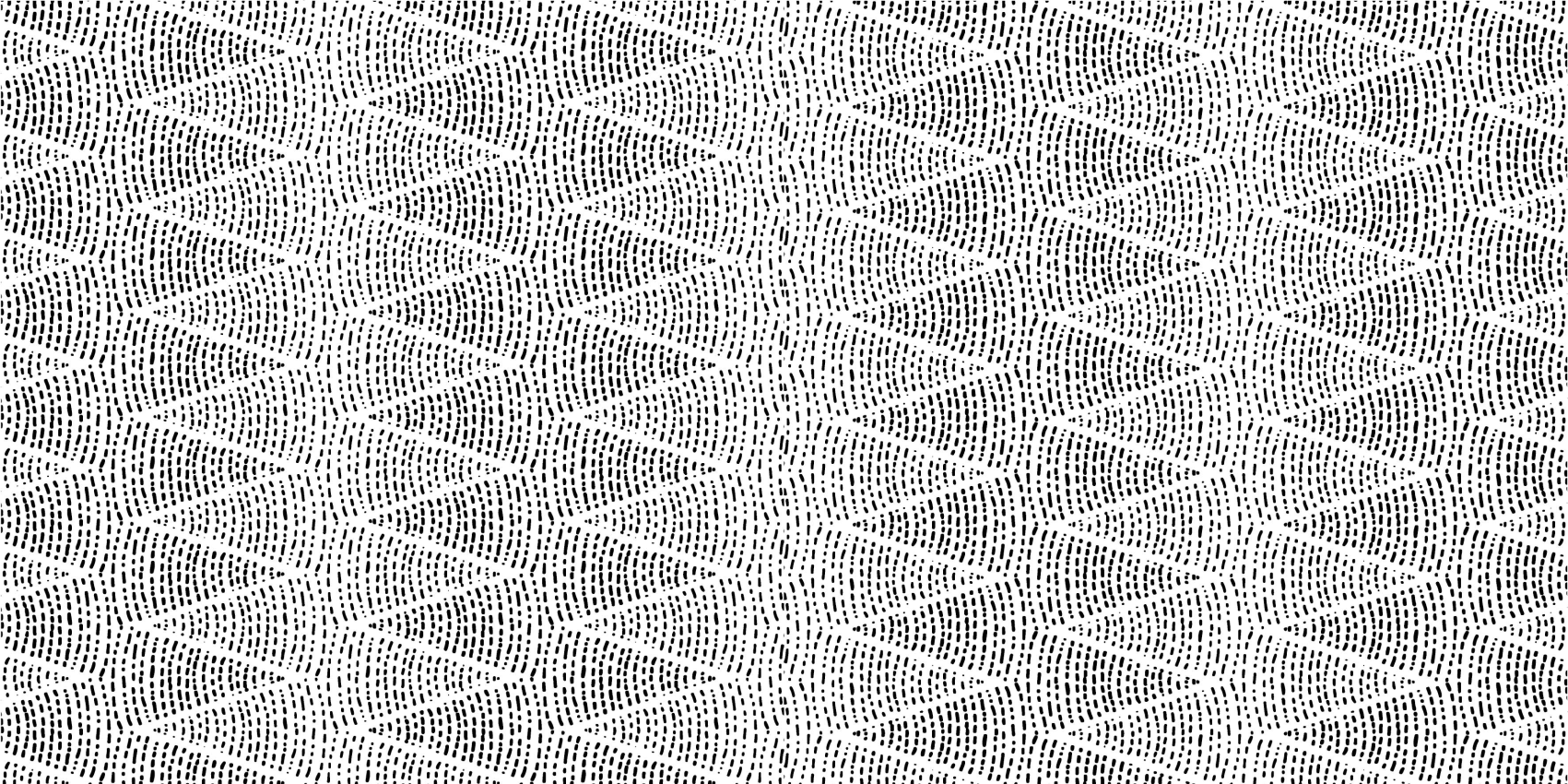 Trekant svarte bølger vinyl teppe nordisk - Tenstickers