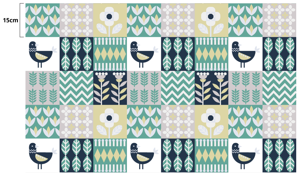 Norge stil vinyl teppe kjøkken - Tenstickers