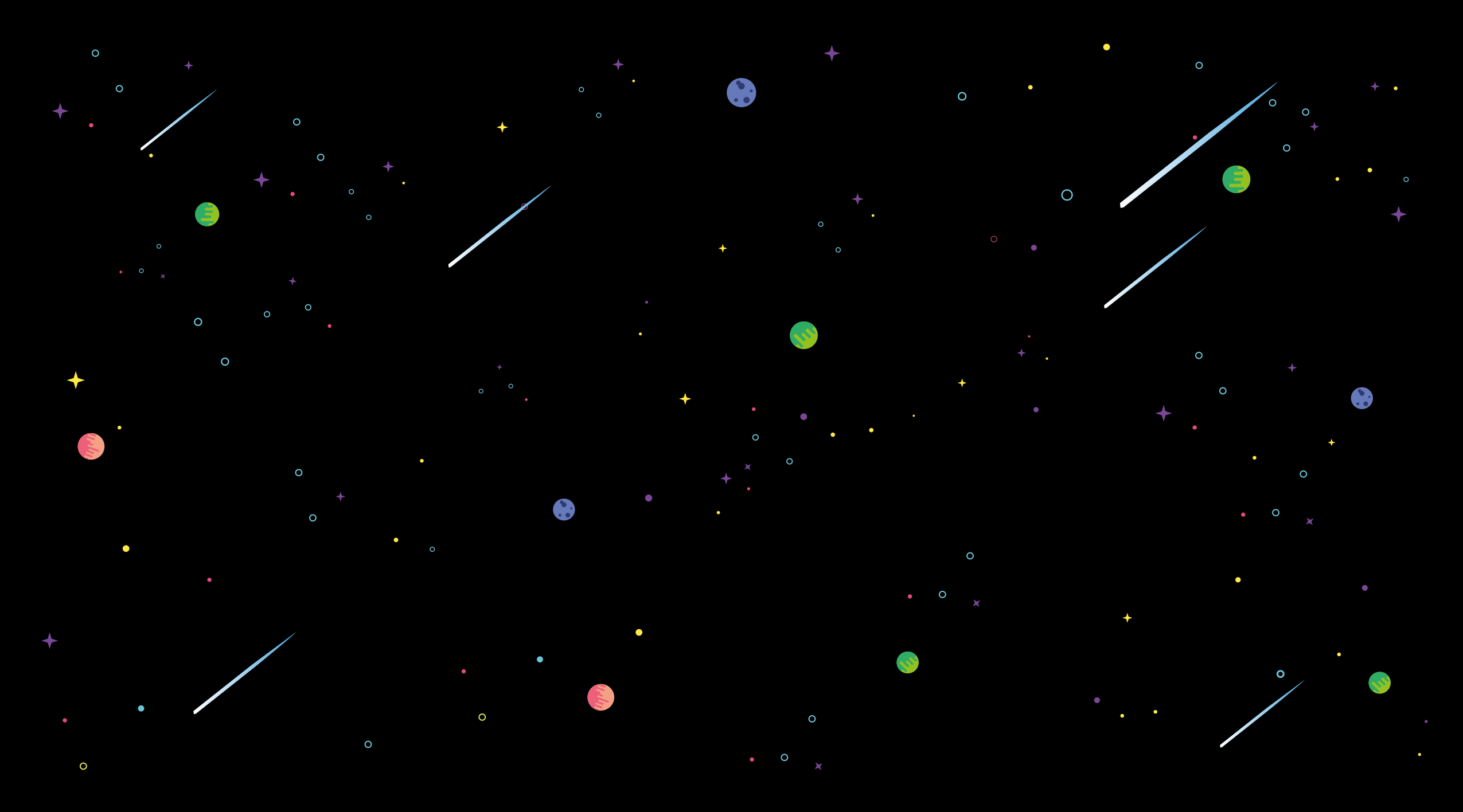 Kosmisk stjernehimmel vinyl teppe stjerner - Tenstickers