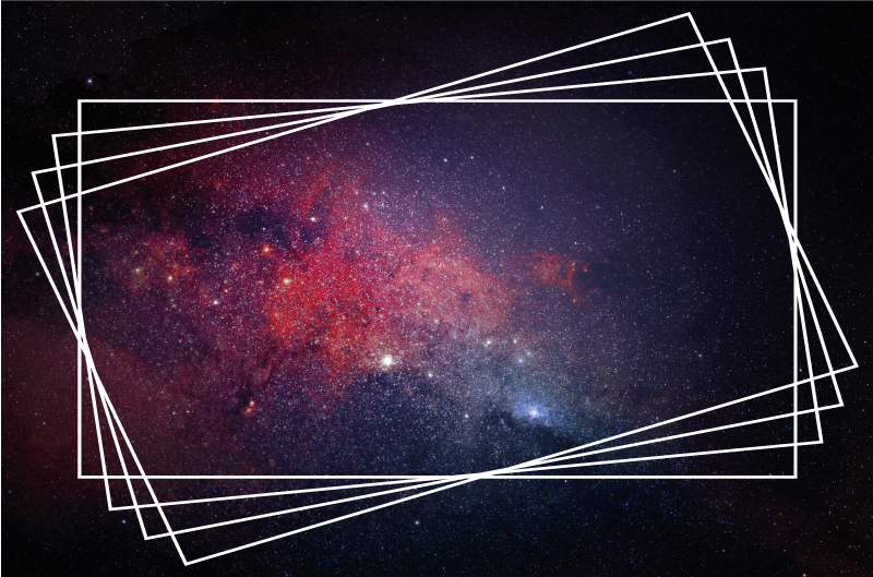 Svart og rødt univers stue vinyl teppe - Tenstickers