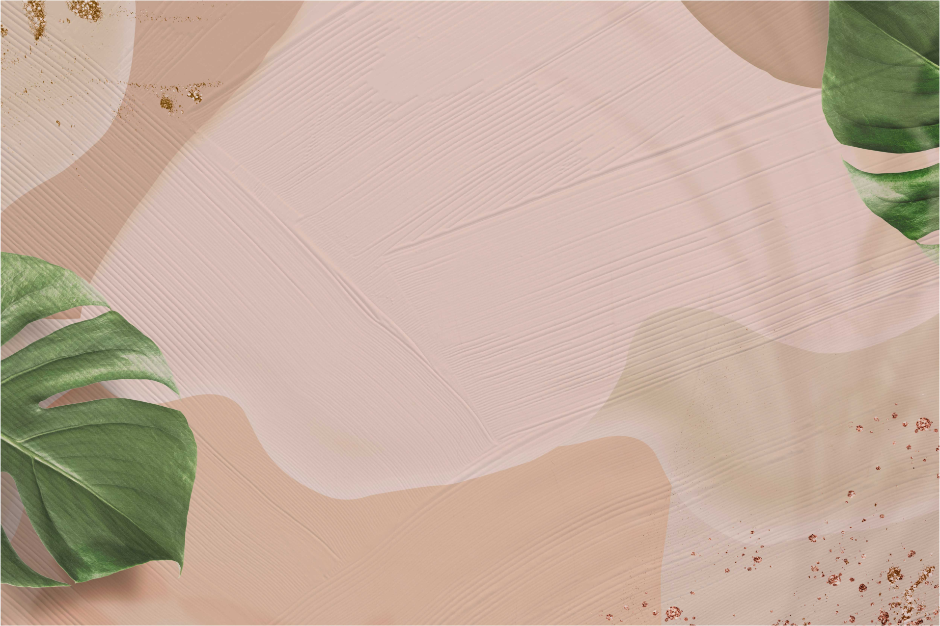 Natur abstrakt grønne blader gulvteppe - Tenstickers