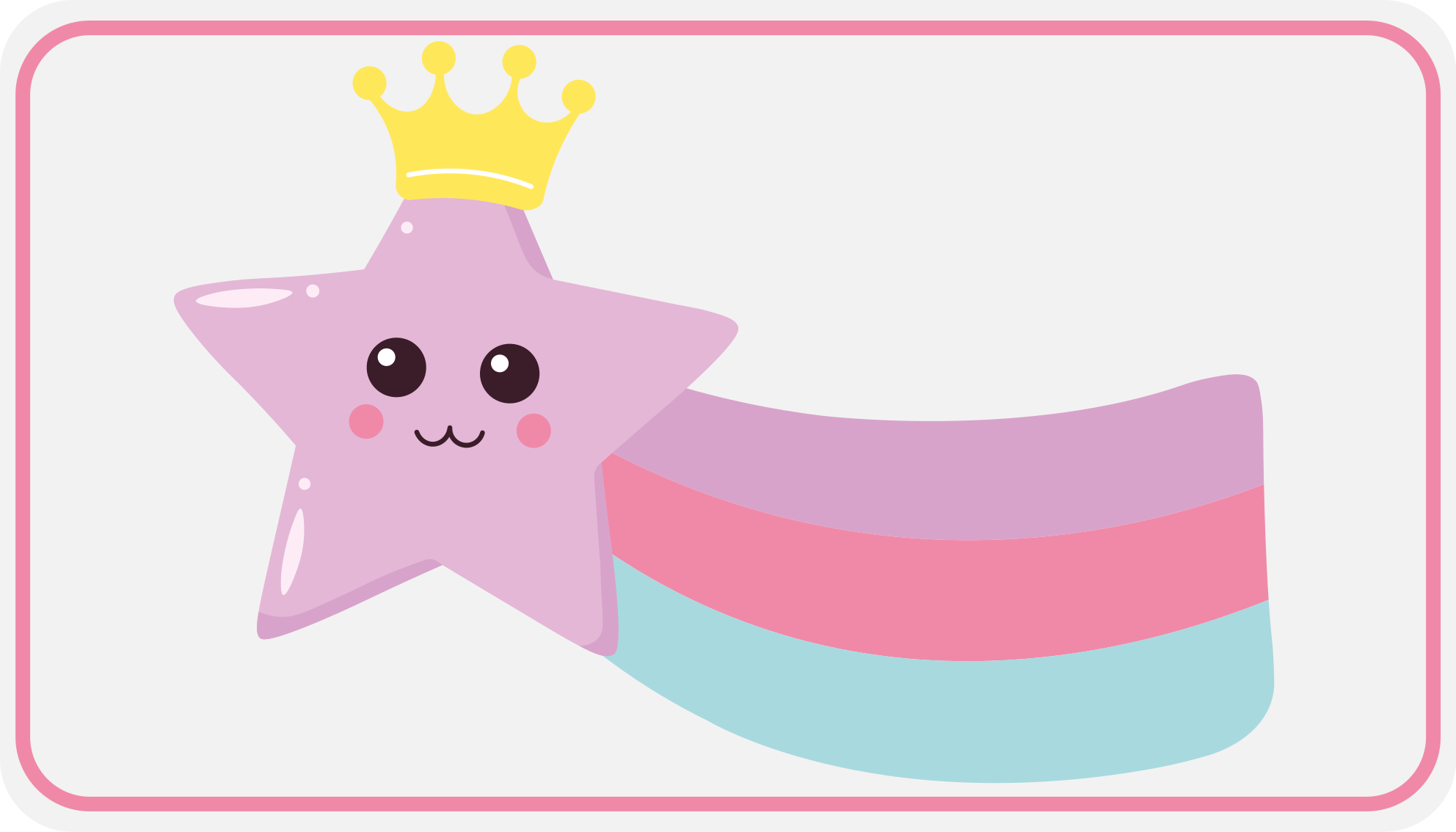 Stjernehimmel krone-sjarm vinyl teppe spedbarn - Tenstickers