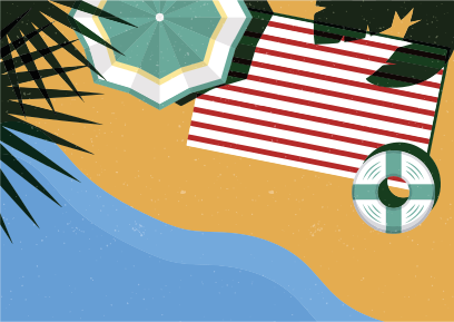 Old school vintage strand natur vinyl teppe - Tenstickers