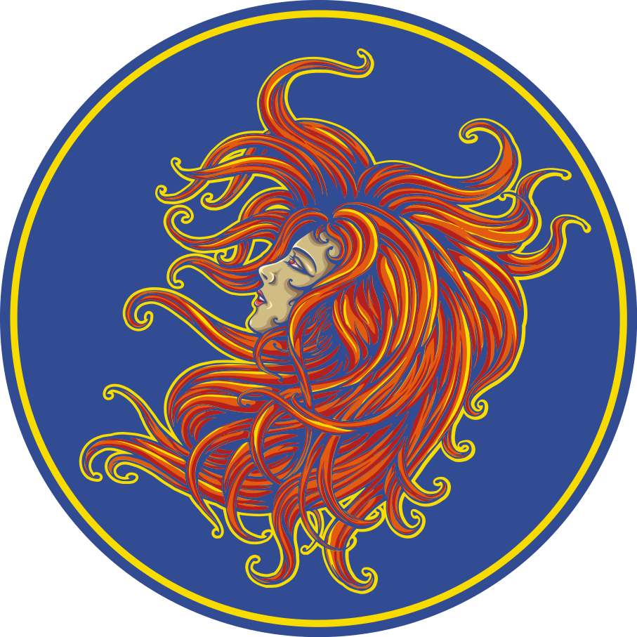 Langt hår jente vinyl teppe vintage - Tenstickers