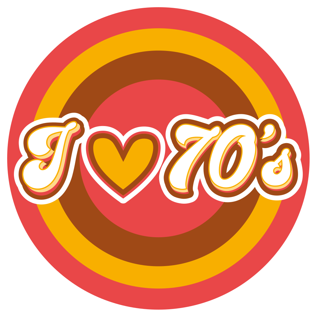 Retro kjærlighetssymbol vinyl teppe vintage - Tenstickers