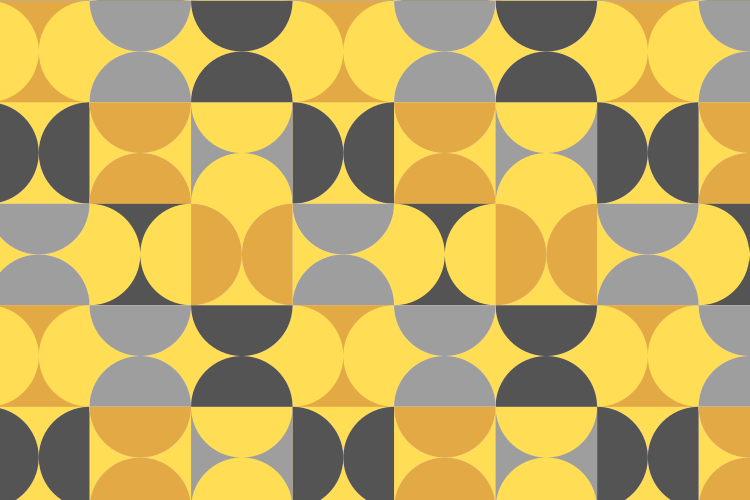 Geometrisk groovy mønster vinyl teppe stue - Tenstickers