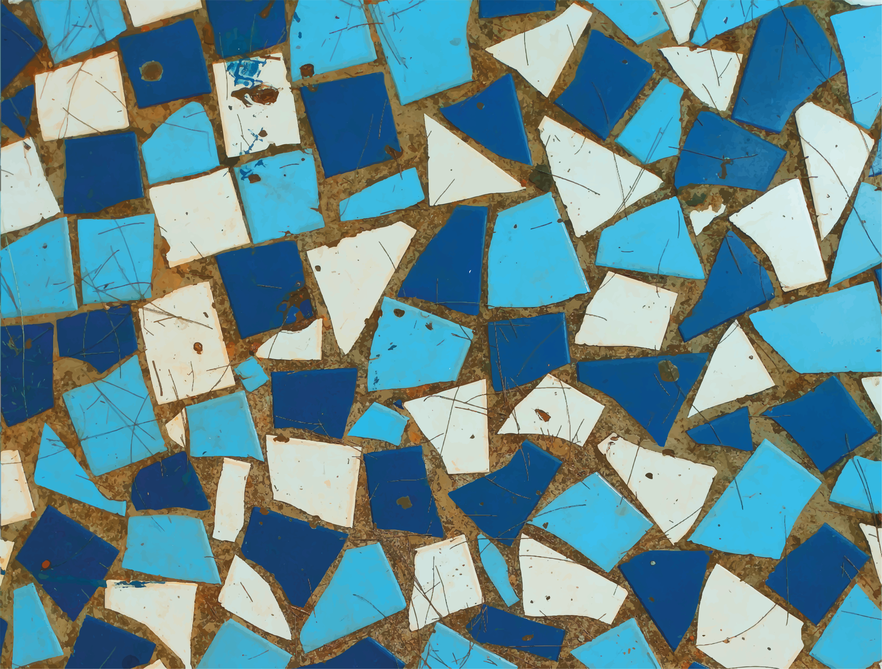 Mosaikkflisarrangementer vinyl teppe mosaikk - Tenstickers