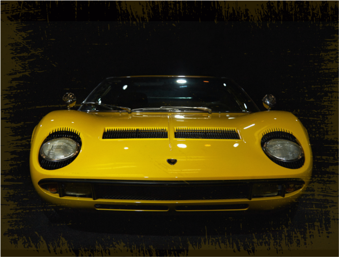 Lamborghini miura vinyl teppe vintage - Tenstickers