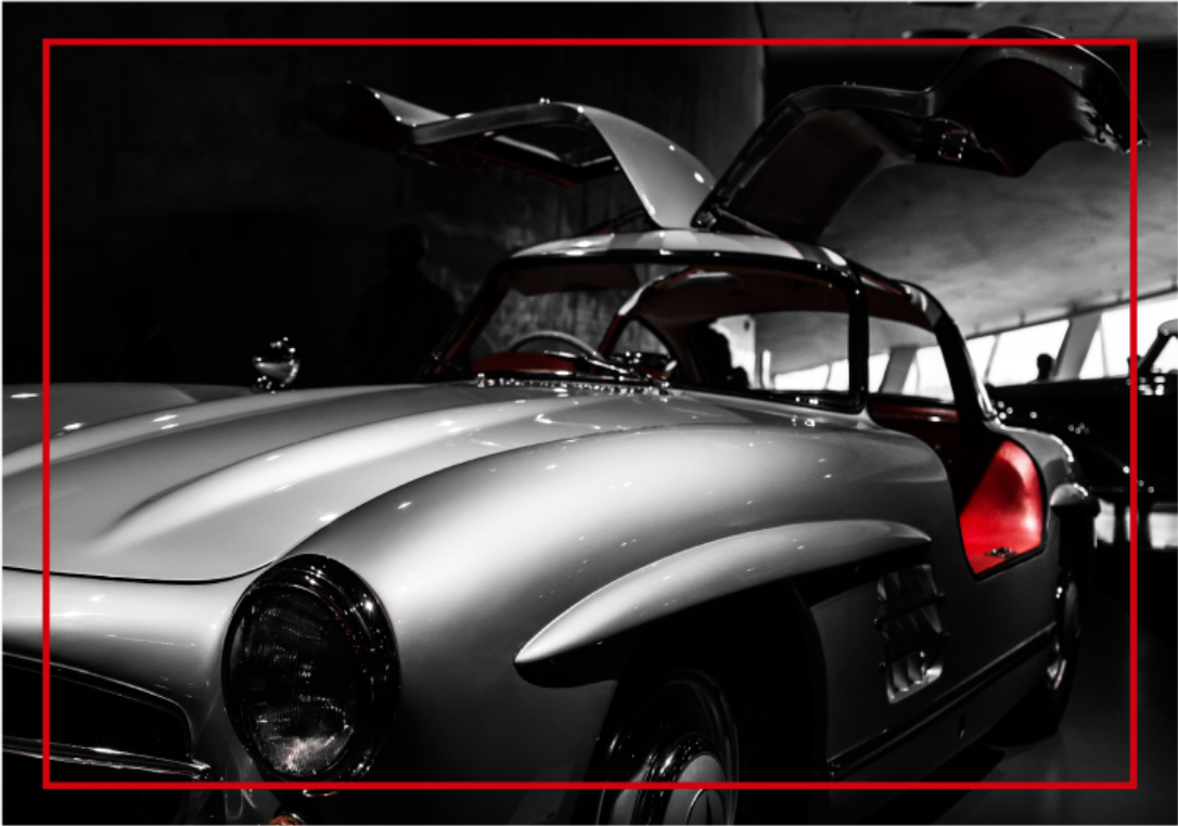 Mercedes 300sl vinyl teppe vintage - Tenstickers