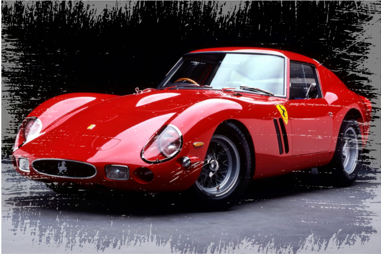 Ferrari 250 gto vinyl teppe vintage - Tenstickers
