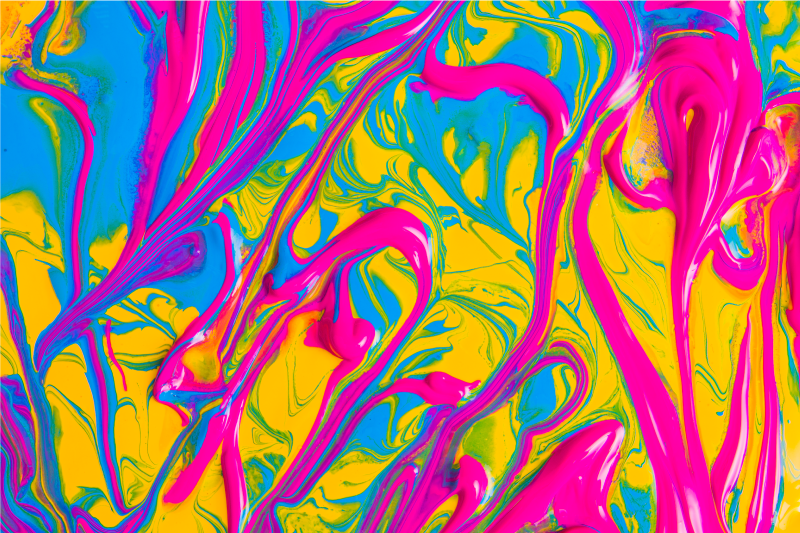 Fargerik malingbrikkeffekt vinyl teppe moderne - Tenstickers