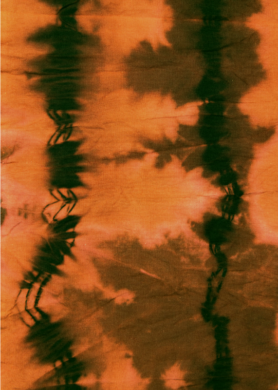 Brunt og svart slipsfargestoff tekstur vinyl teppe - Tenstickers