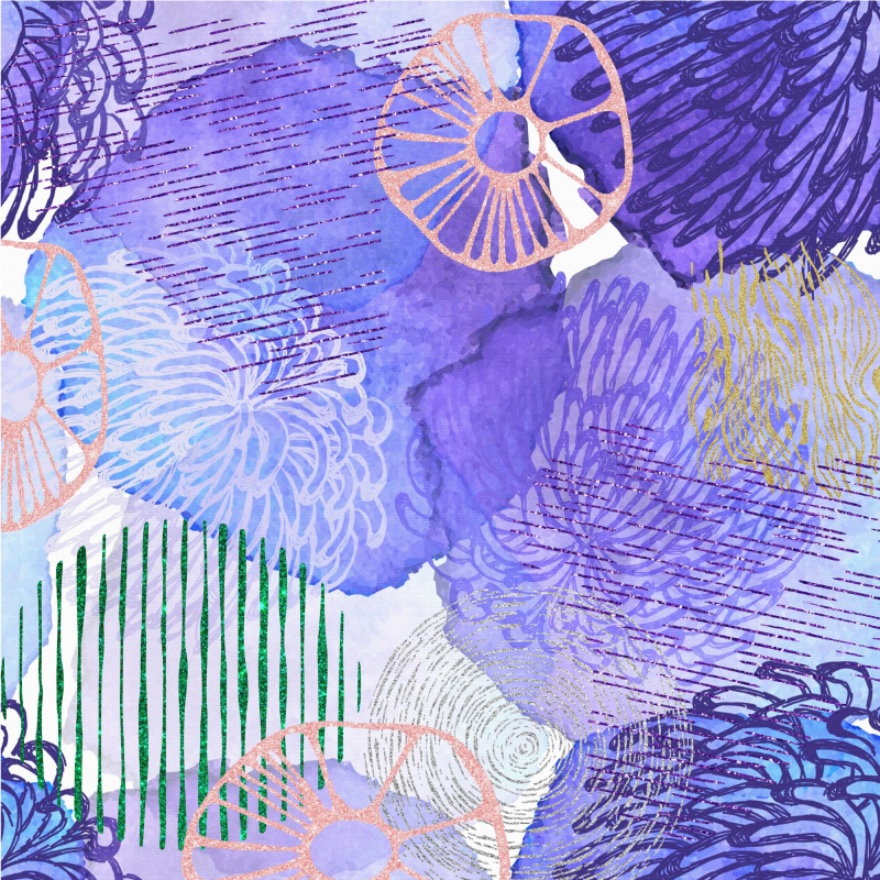 Lilla abstrakt bakgrunn vinyl teppe ungdom - Tenstickers