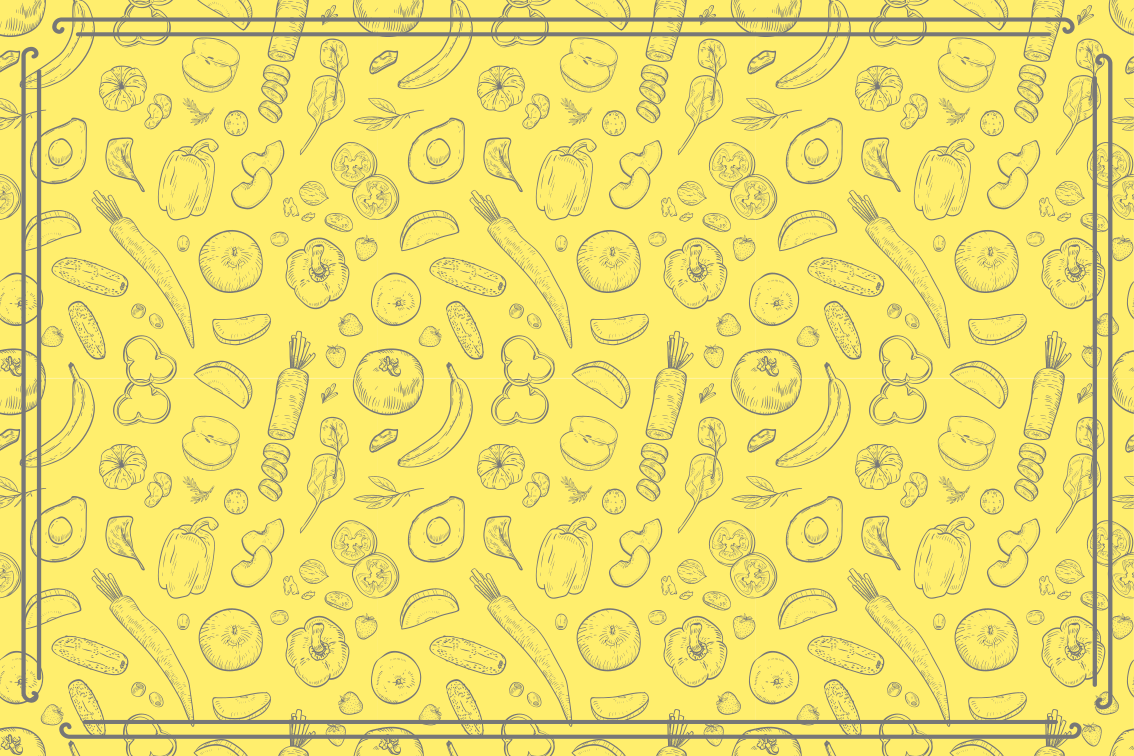 Finurlig fruktmønster vinyl teppe kjøkken - Tenstickers