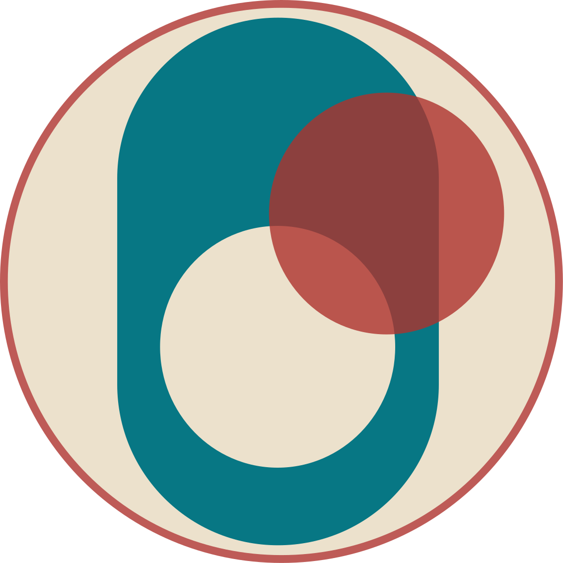 Sirkler i harmoni vinyl teppe moderne - Tenstickers