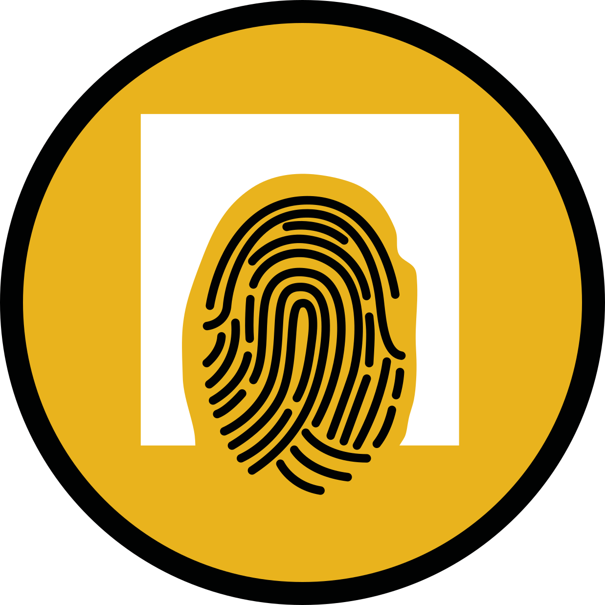 Fingeravtrykksmønster vinyl teppe mosaikk - Tenstickers