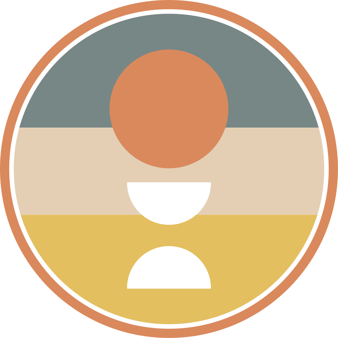 Sirkulær fargeharmoni vinyl teppe minimalistisk - Tenstickers